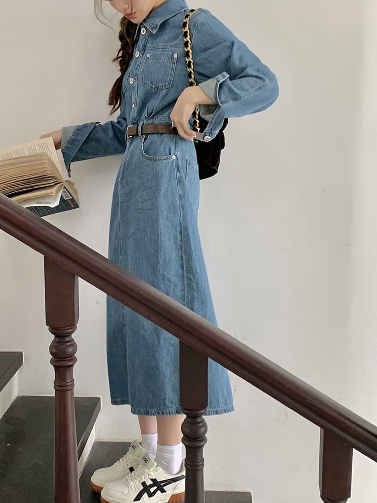 【dress】デニムワンピース　M25503