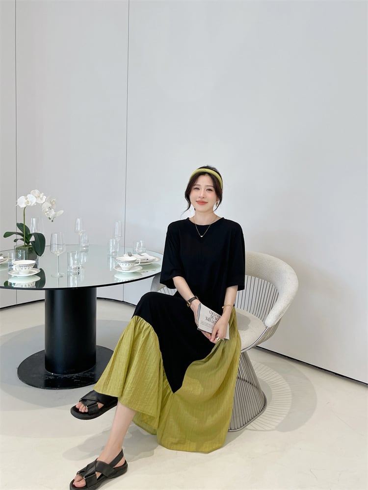 【dress】切り替えワンピース　M25159