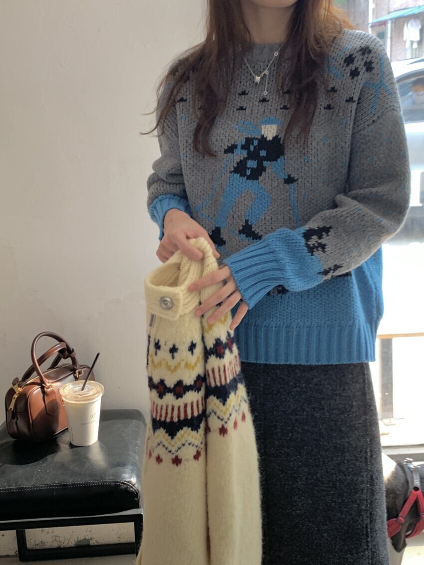 【tops】ニットセーター　M28384