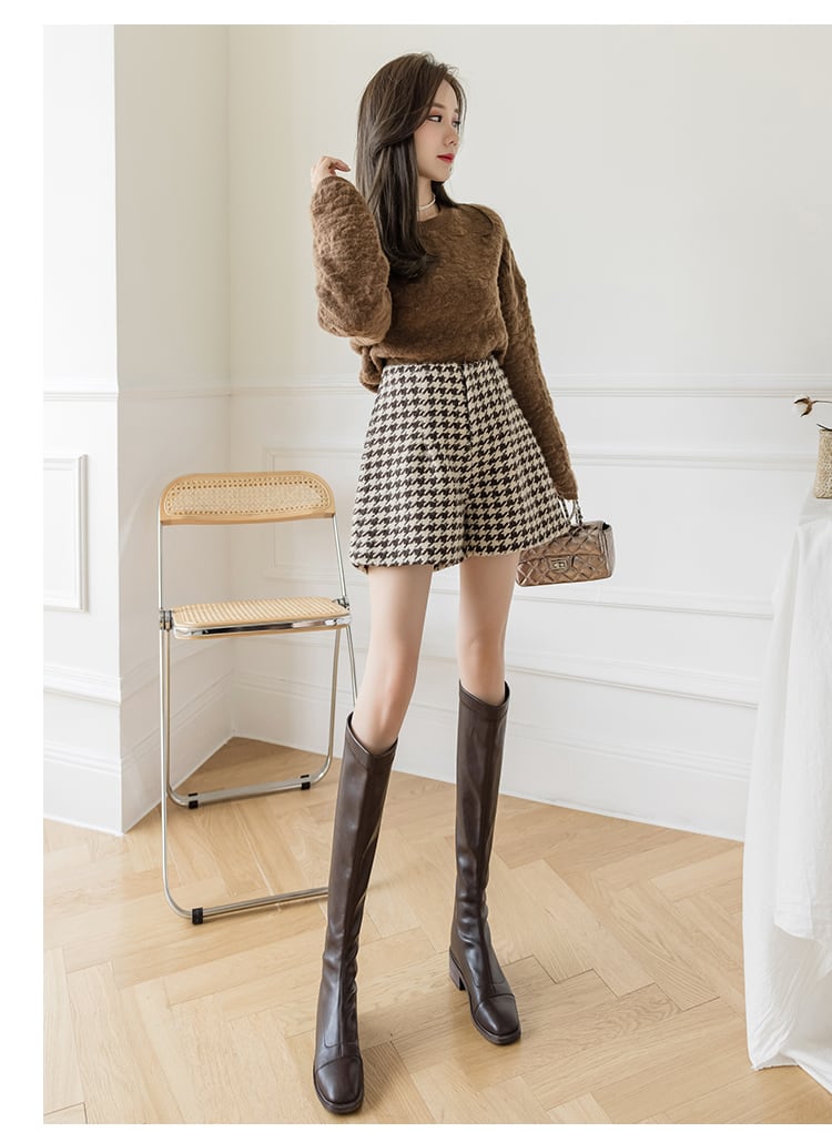 【bottoms】好感度UP!気質満点レトロエレガントルーズ着痩せショートパンツ G3542