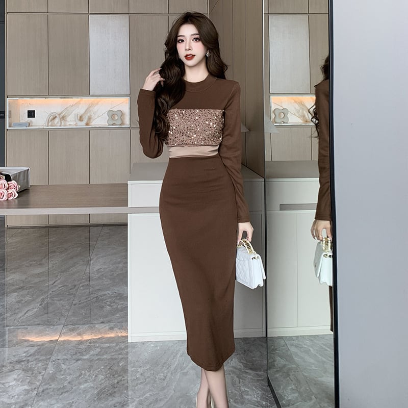 【dress】スパンコールワンピース　M27057