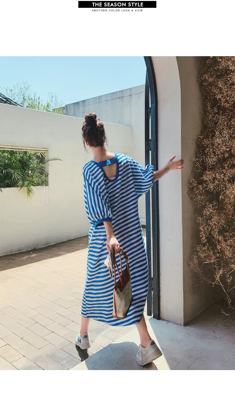 【dress】ボーダー柄ワンピース　M23930