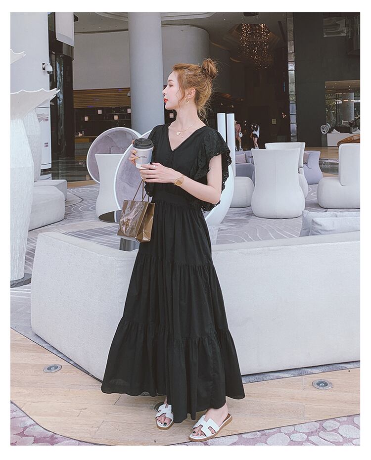 【dress】魅力的 気質満点夏おしゃれスウィート切り替え ワンピース  G0480