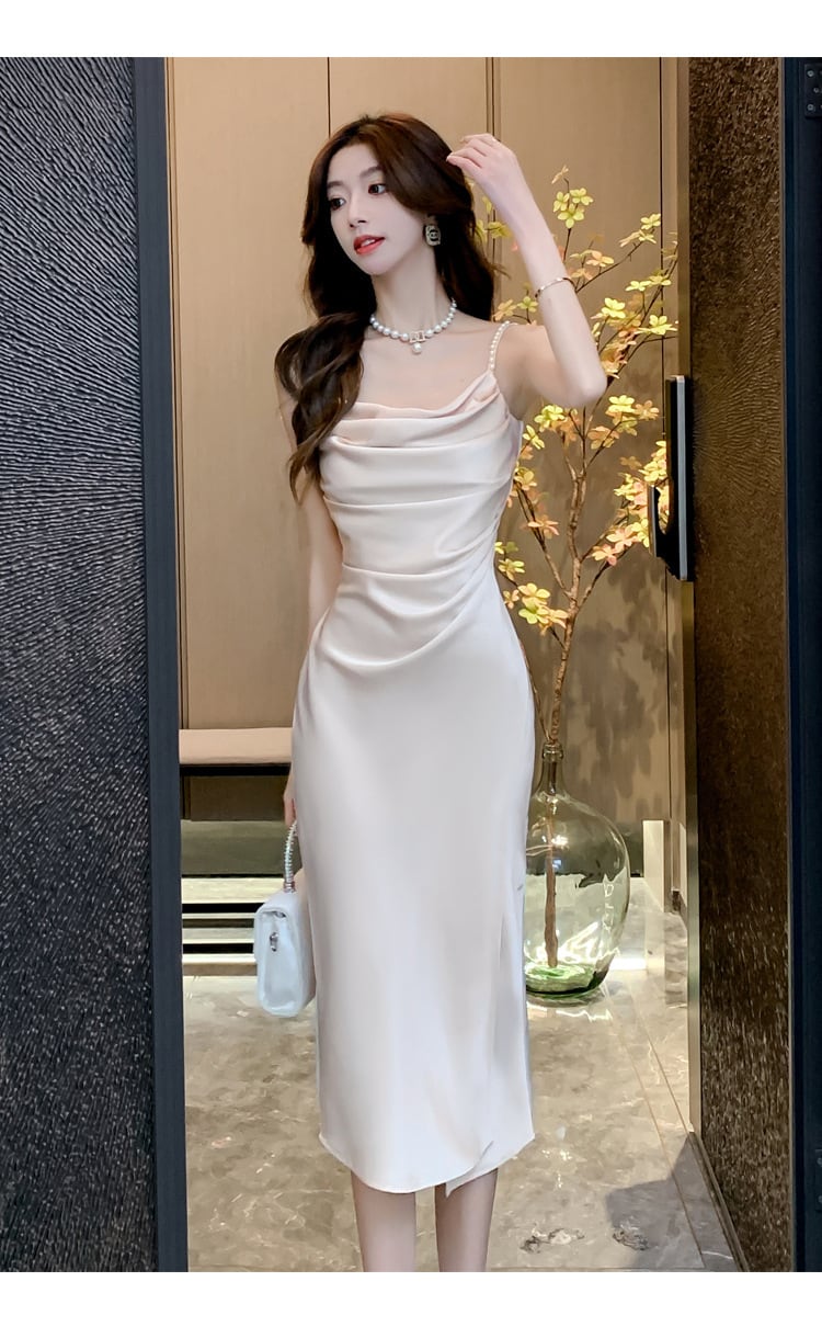 【dress】パールショルダーキャミワンピース　M31685