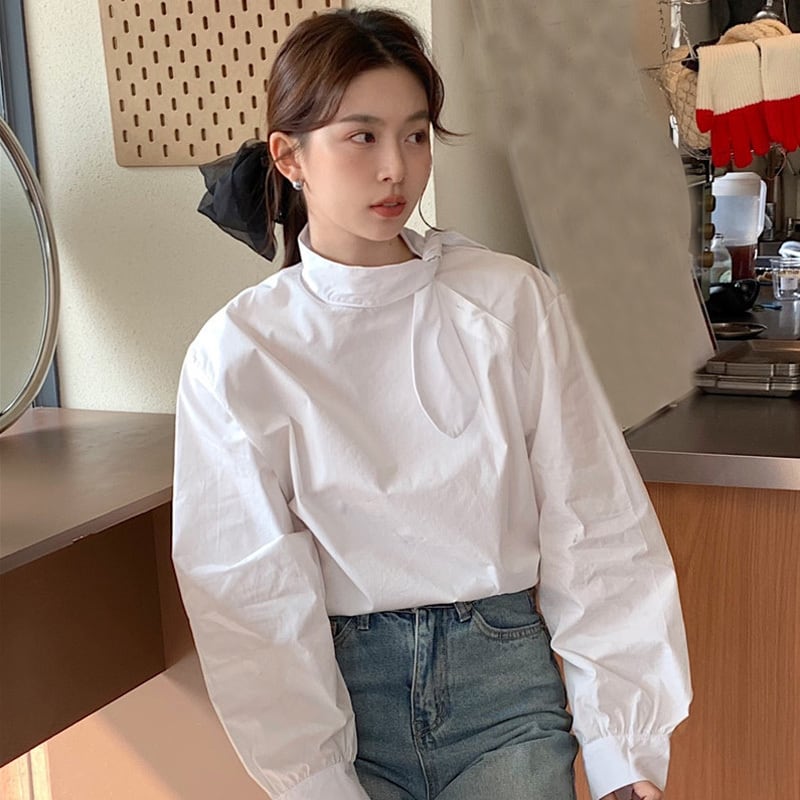 【tops】リボンブラウスF7060