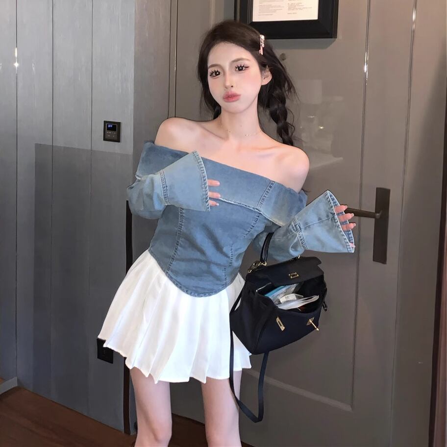 【tops】前後2wayデニムトップス　M28885