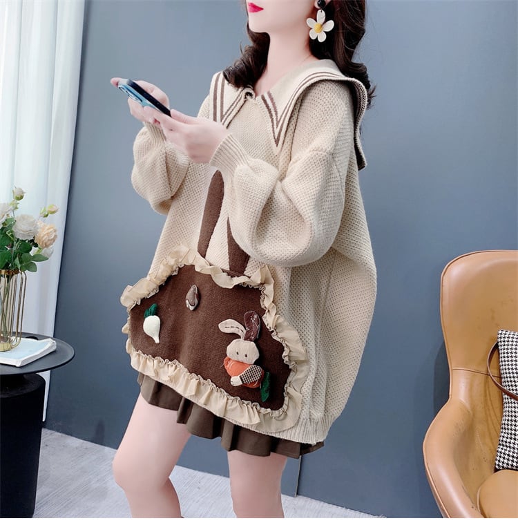 【tops】カートゥーンニットセーター　M28307