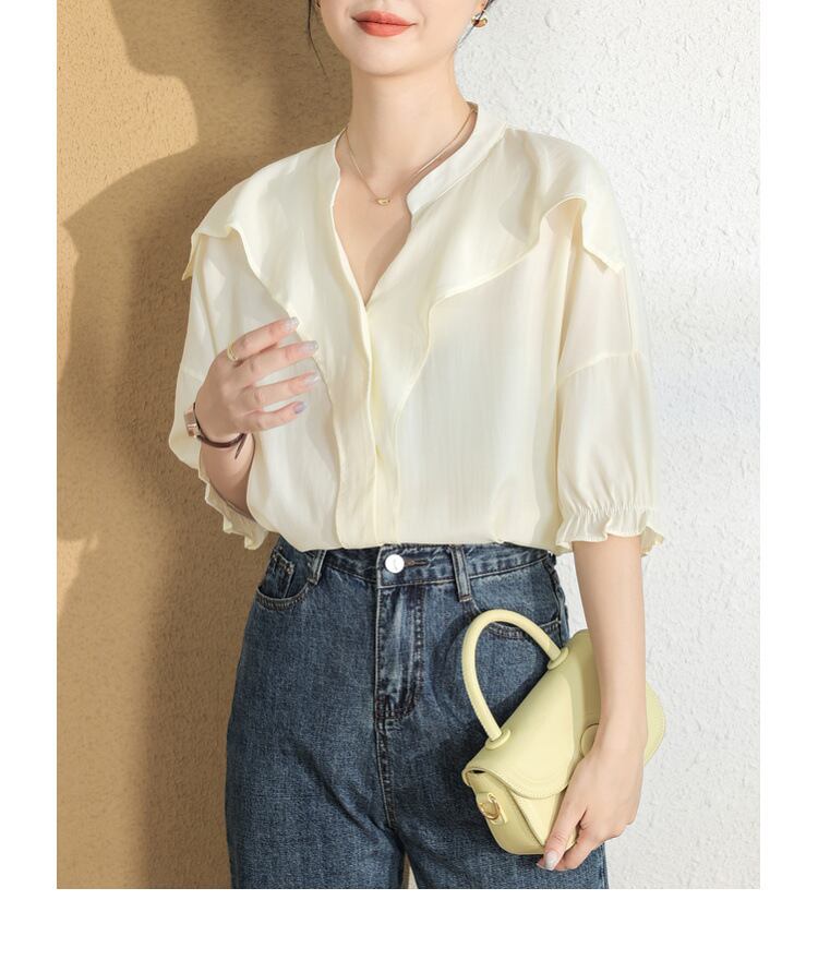 【tops】シンプルOL通勤ブラウスG21072