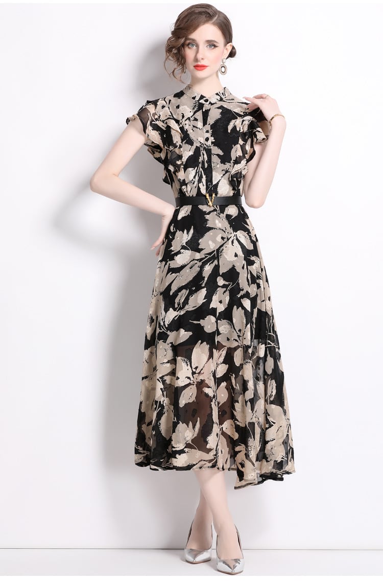 【dress】プリントワンピース　M25063