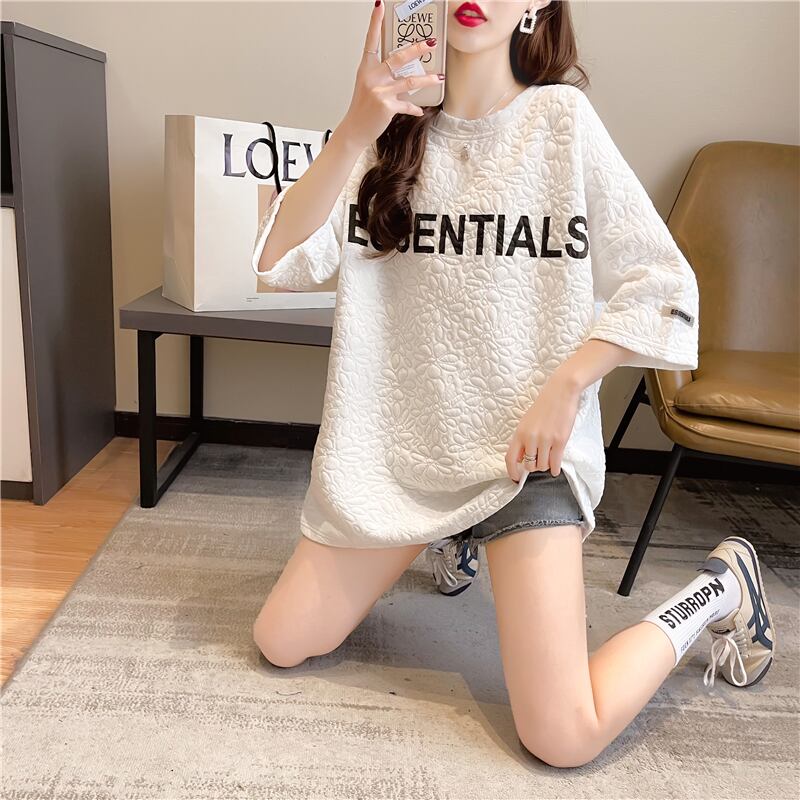 【tops】ファッション気質満点今季マストバイ トップスルーズ半袖INS風レディースTシャツ G9007