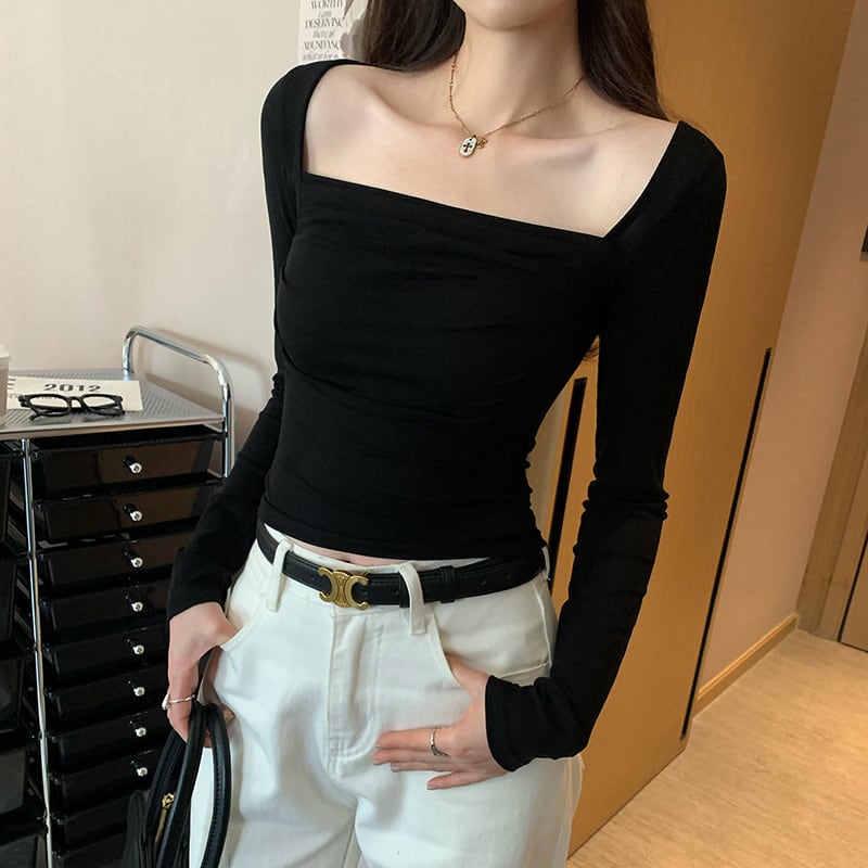 【tops】長袖Ｔシャツトップス　M28973