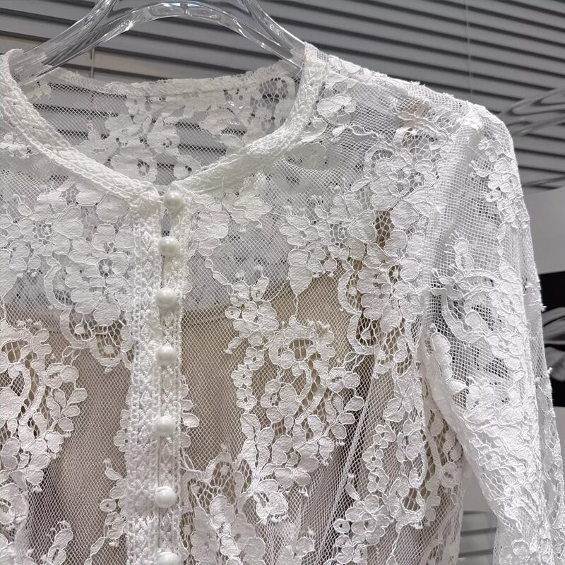 【set】レーストップス×ミニスカートセット Q7747