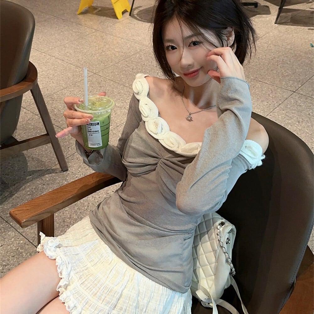 【tops】立体フラワートップス　M25541