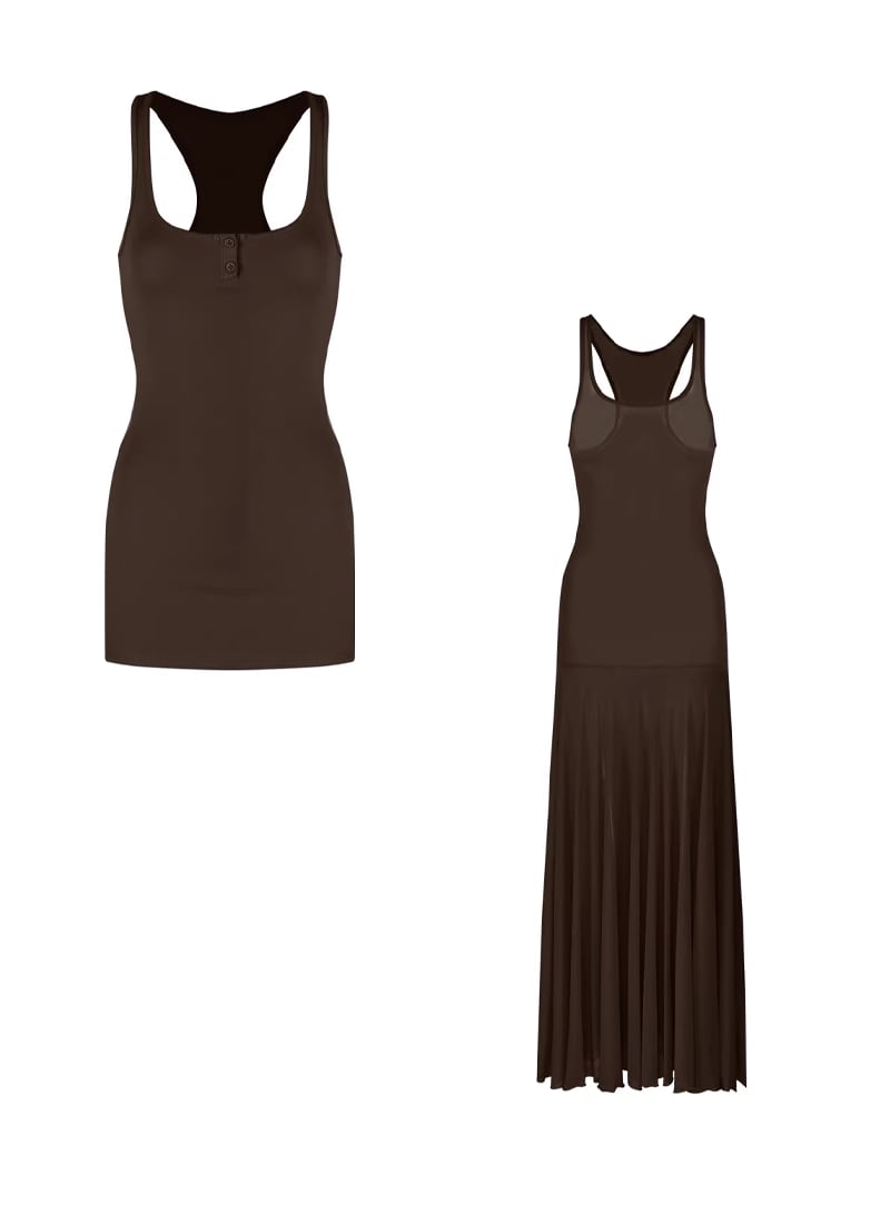 【set】ロングワンピースセット Q8477