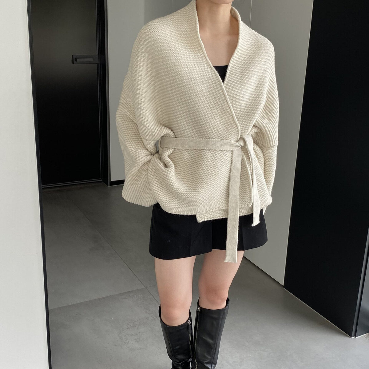 【outer】ニットカーデ　M18733