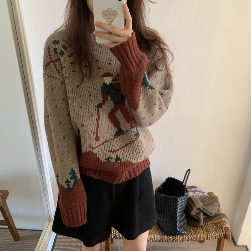 【tops】ニットセーター　M28384
