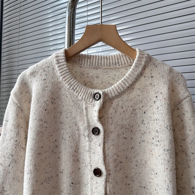 【outer】クルーネックニットカーデ　M18878