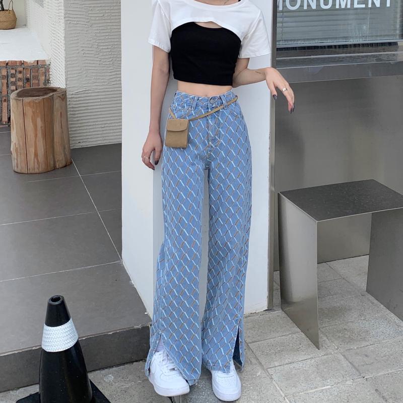 【bottoms】個性的なデザインレトロ夏デニムガウチョパンツ G0253