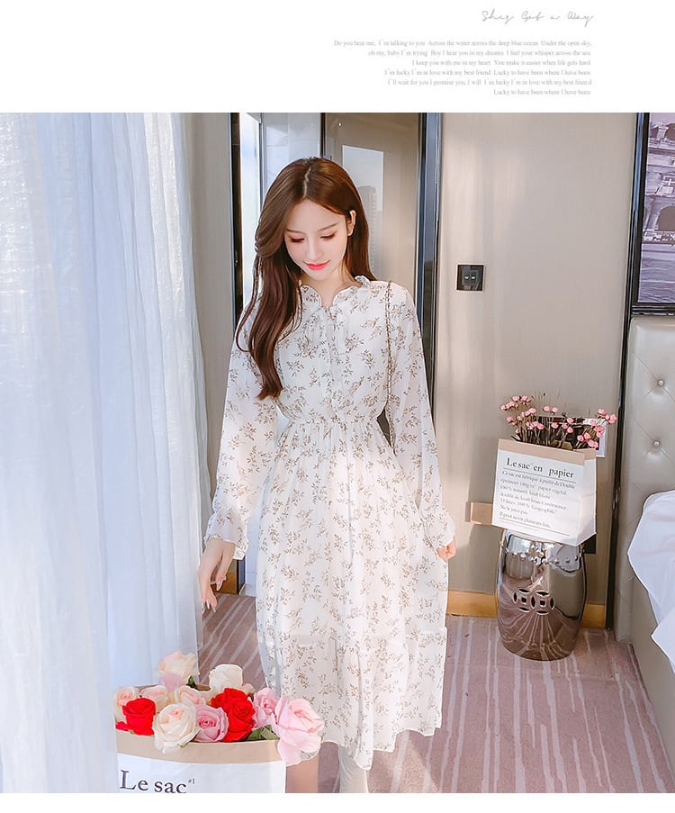 【dress】花柄ワンピース　M25347