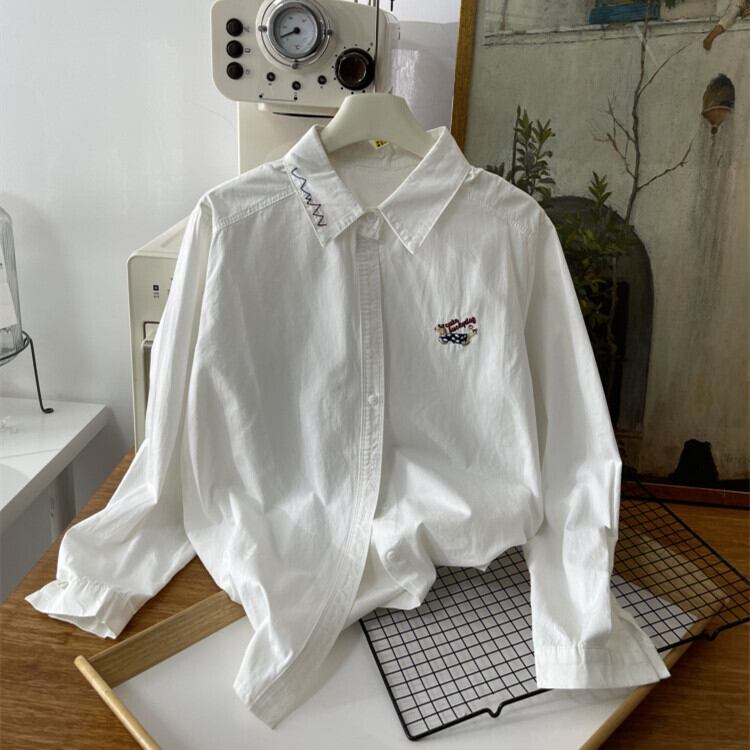【tops】刺繍シャツトップス　M29759