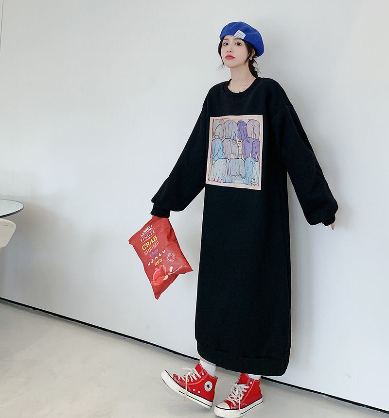 【dress】裹起毛カジュアルワンピース　M18582
