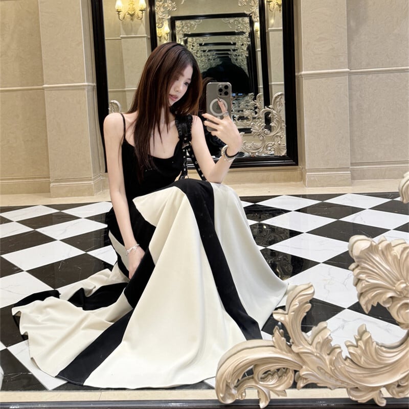 【dress】配色キャミワンピース　M29812