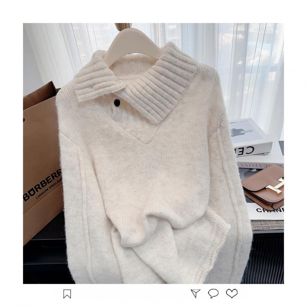 【tops】ハイネックニットセーター　M28243