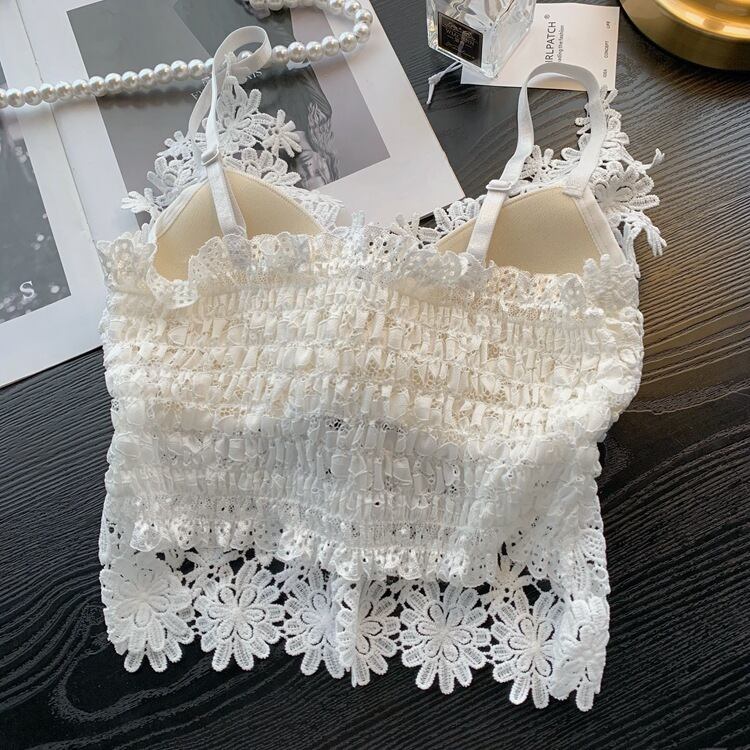 【tops】レースカップ付きキャミソール　M29426