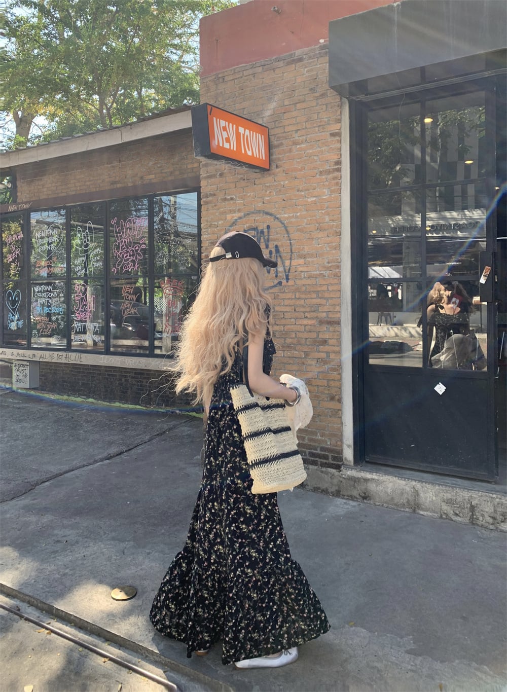 【dress】花柄キャミワンピース　M25212