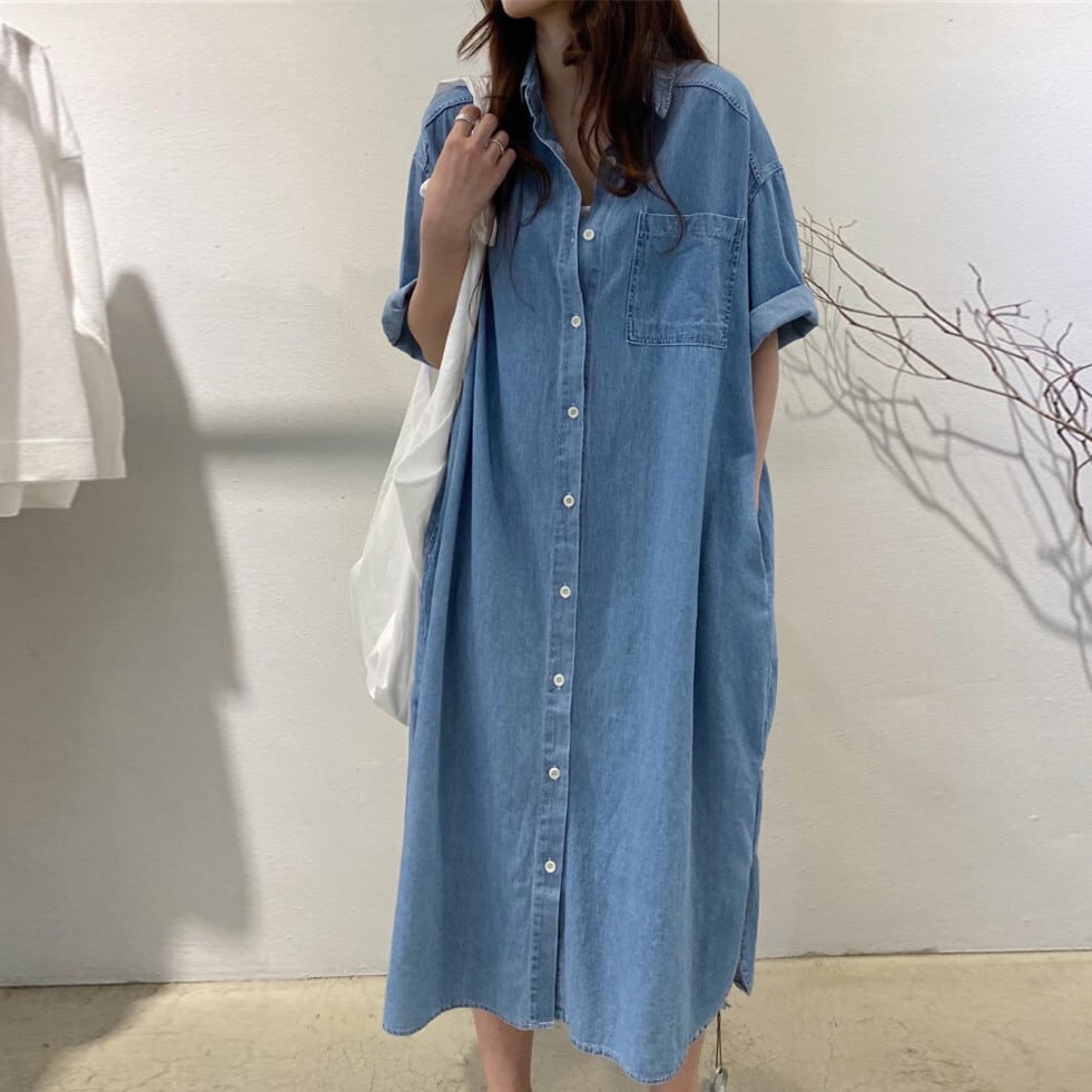 【dress】デニムワンピース　M23880