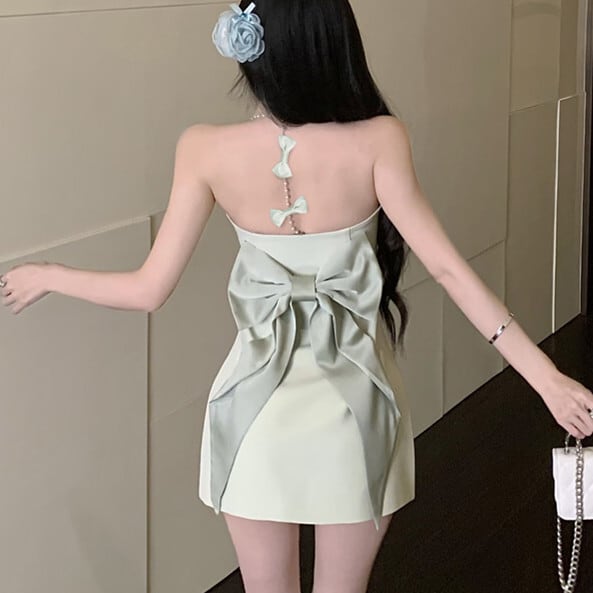【dress】リボン付きワンピース　M24147