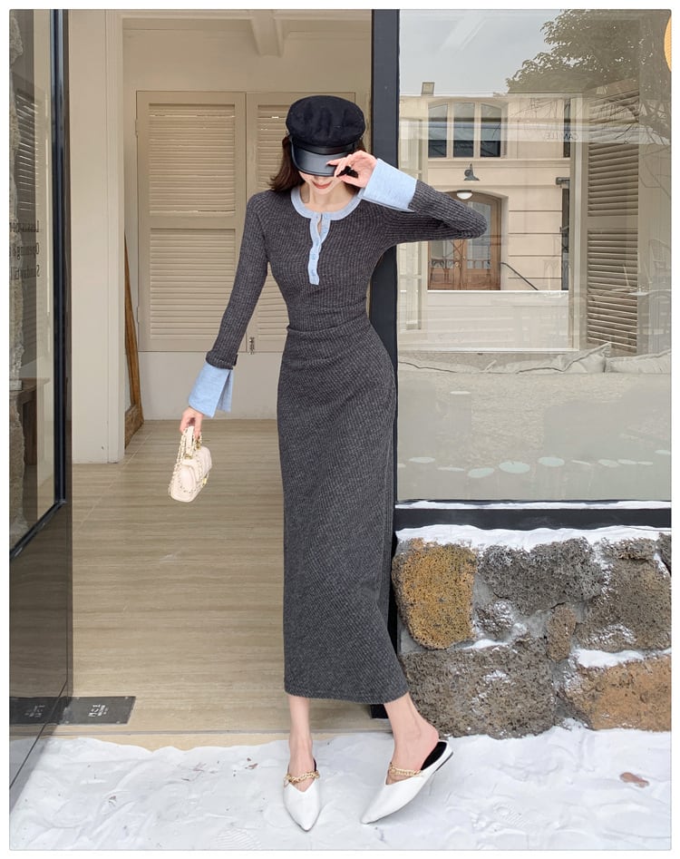 【dress】ニットワンピース　M27525