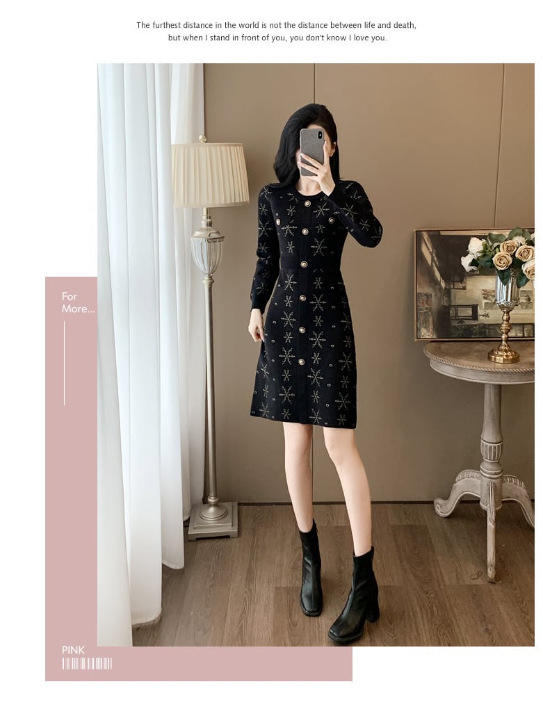 【dress】ニットワンピース　M27684