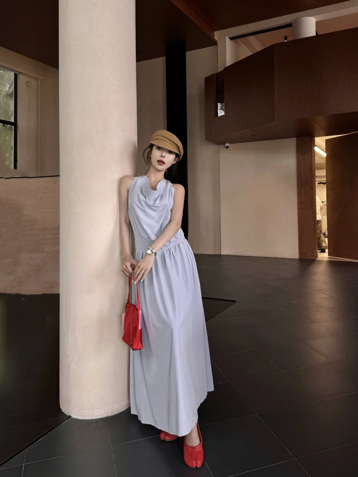 【dress】バックレスワンピース　M24358