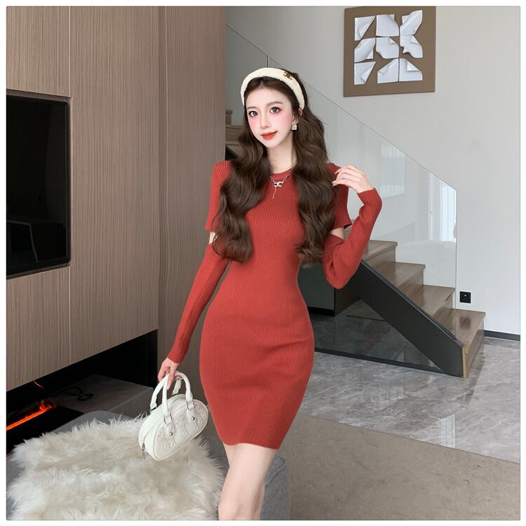 【dress】ニットワンピース　M19011