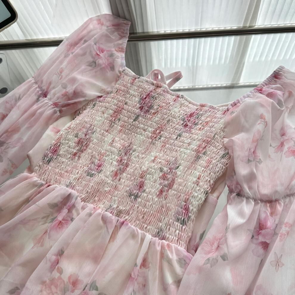 【dress】花柄ワンピース　M29626