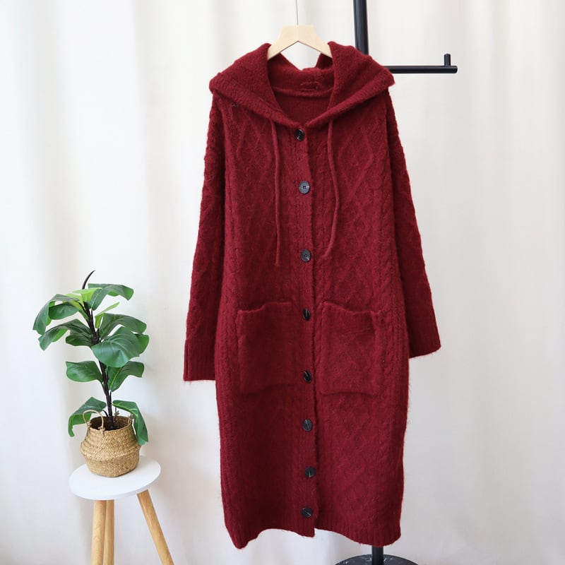 【outer】ロング丈ニットカーデ　M27038