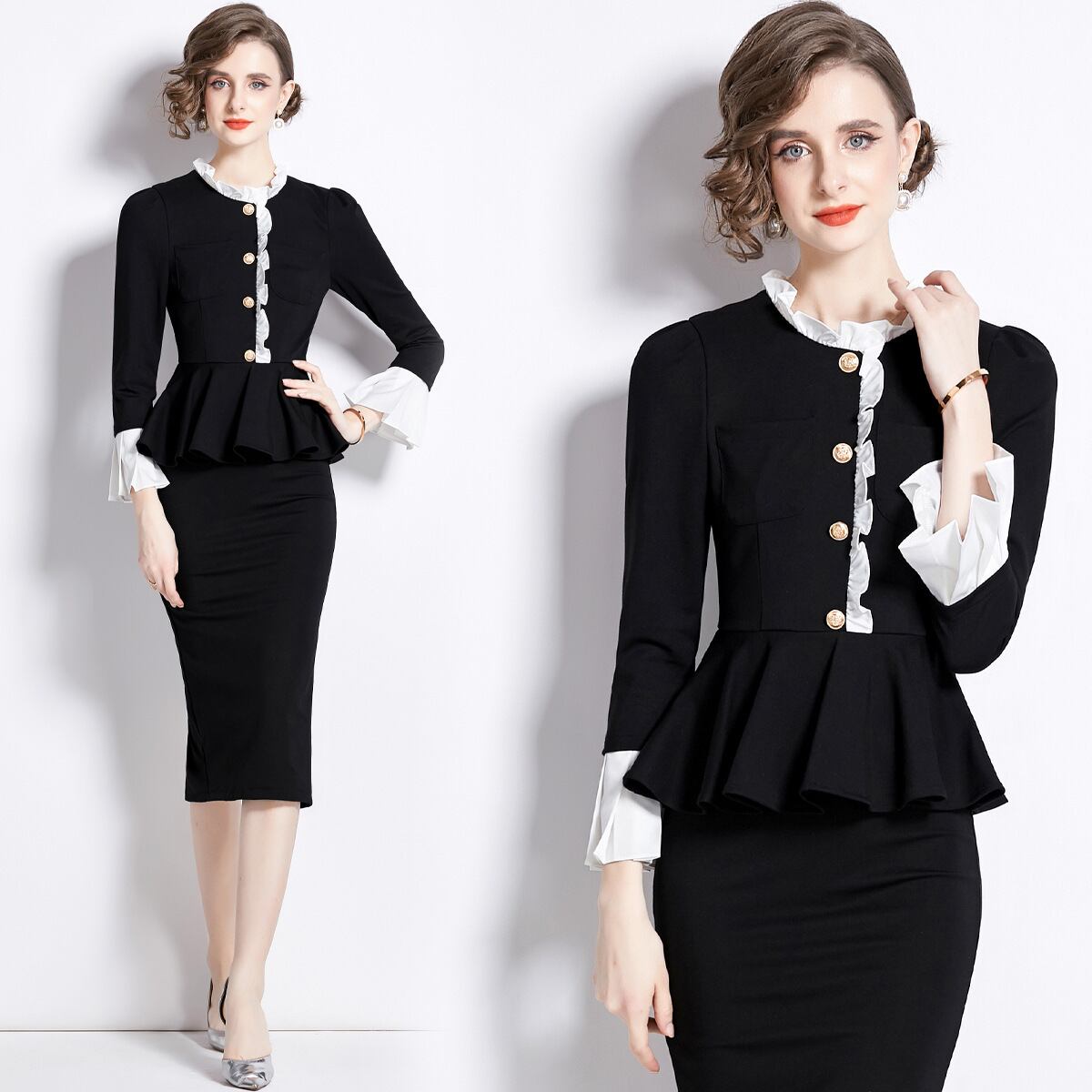 【dress】ドッキングワンピース　M18959