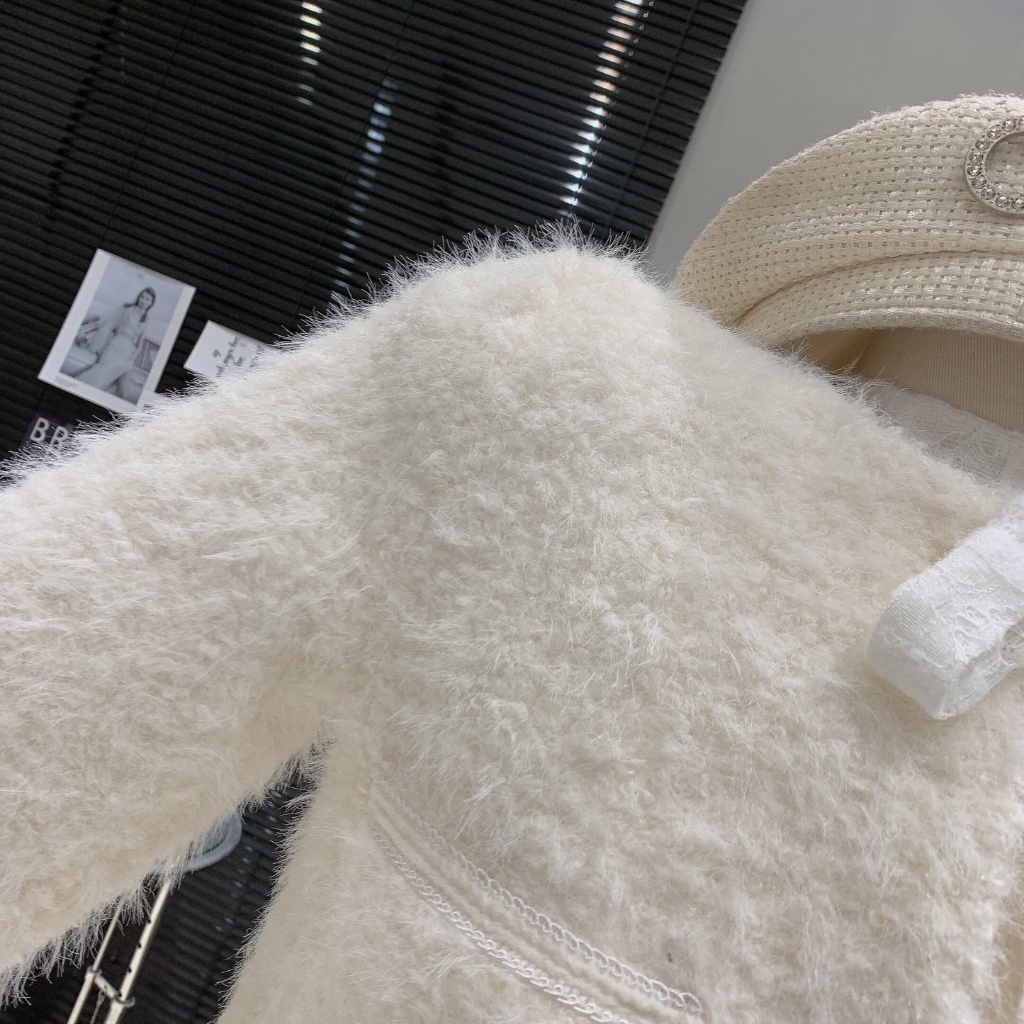 【outer】ファーショートコート　M28441