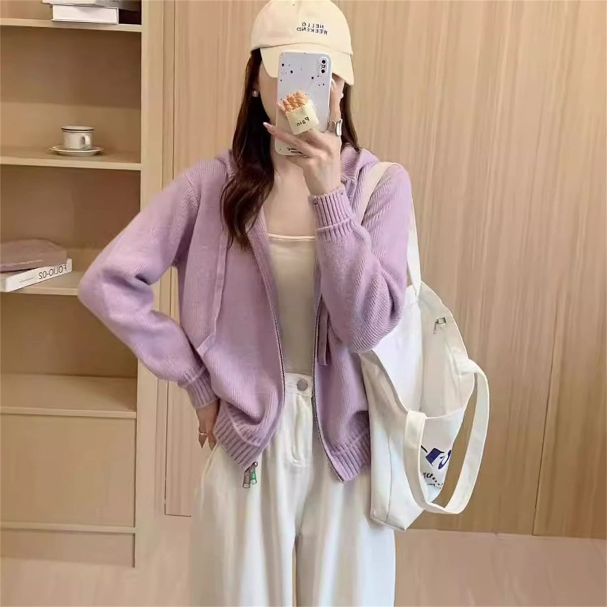 【outer】Wジップニットカーデ　M25955