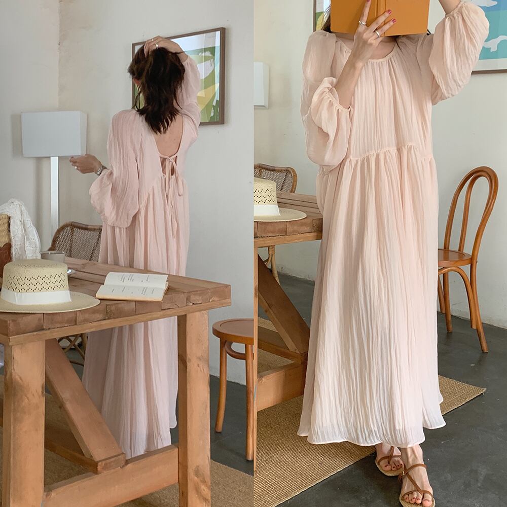 【dress】バックレスワンピース　M29777