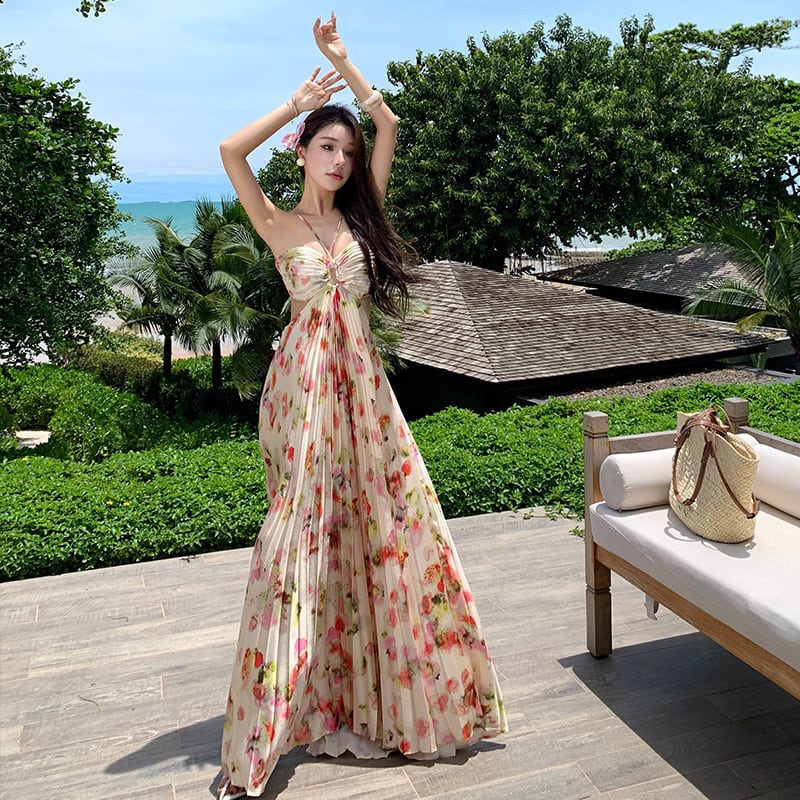 【dress】プリントワンピース　M25076
