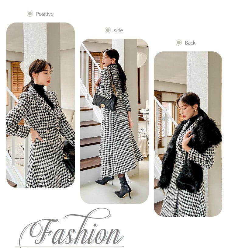【outer】千鳥格子コート　M18766