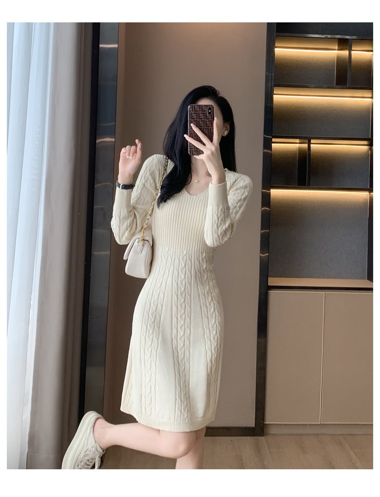 【dress】ニットワンピース　M25515