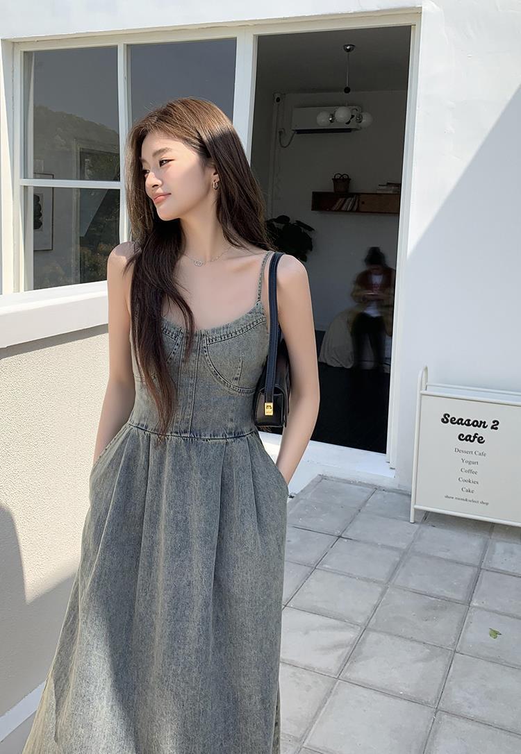 【dress】デニムキャミワンピース　M24871