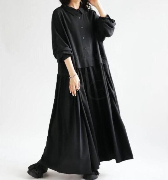 【dress】切り替えカジュアルワンピース　M29613