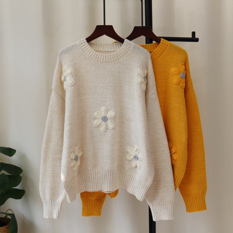【tops】クルーネックニットセーター　M27901