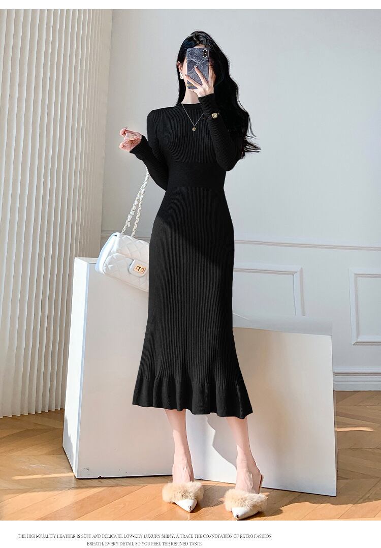 【dress】ニットワンピース　M19055