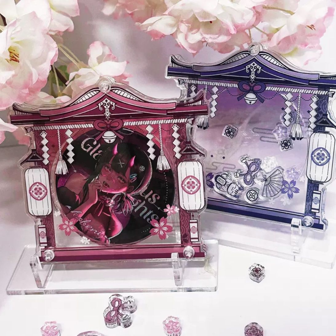 【GOODS】アクリル 58/65/75mm 缶バッジ 収納 ディスプレイスタンド Ｑ2153