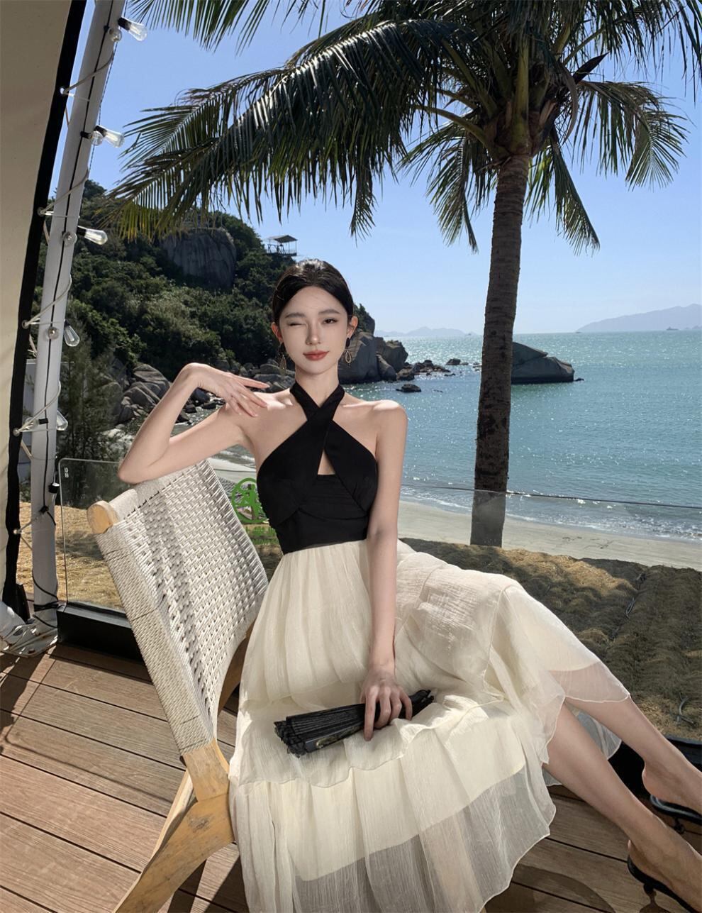 【dress】ホルターネックワンピース G20114